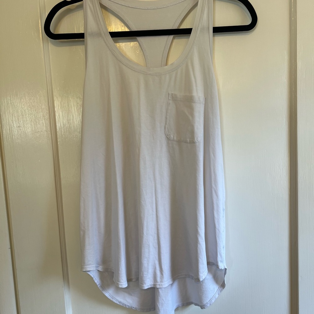 Lululemon White Racerback Top